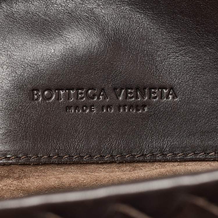 مملوكة مسبقًا Bottega Veneta Dark Brown Intrecciato Leather Medium Roma Tote