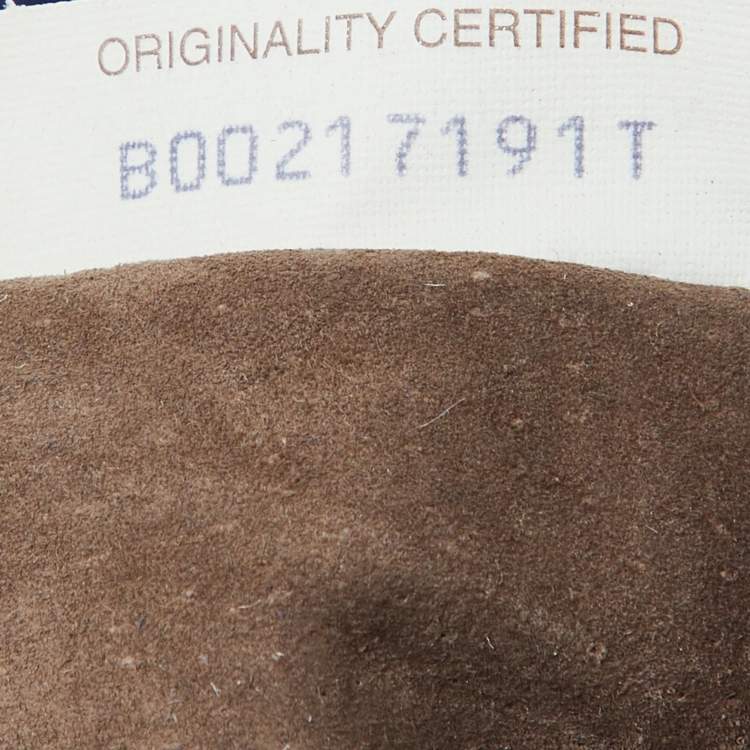 Pre Owned Bottega Veneta Blue Intrecciato Leather Chain Bag