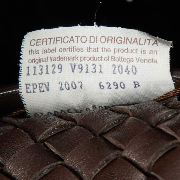Pre Owned Bottega Veneta Brown Intrecciato Leather Limited Edition 337/500 Cabat Tote 