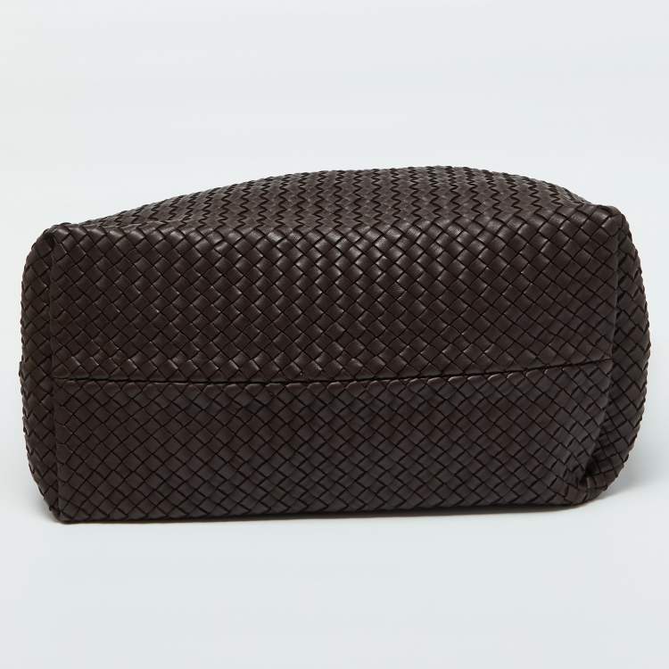 Pre Owned Bottega Veneta Brown Intrecciato Leather Limited Edition 337/500 Cabat Tote 