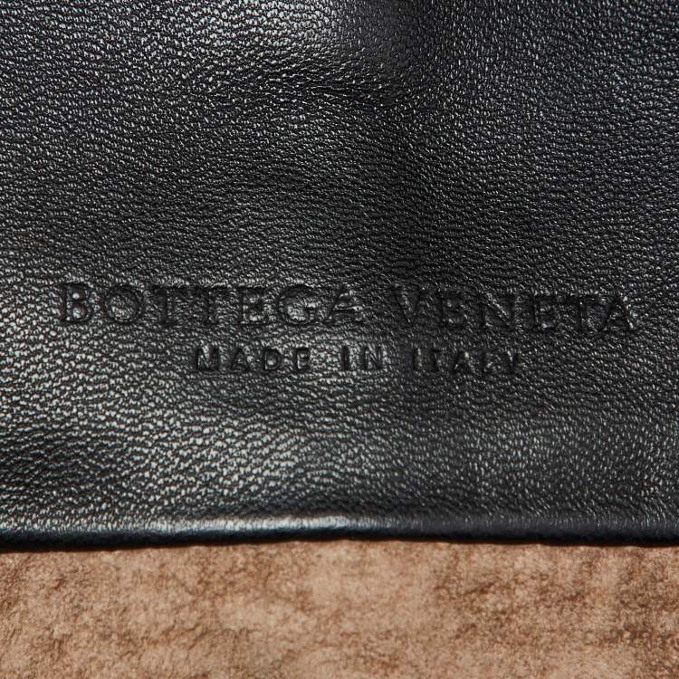 Pre Owned Bottega Veneta Black Leather Hobo 
