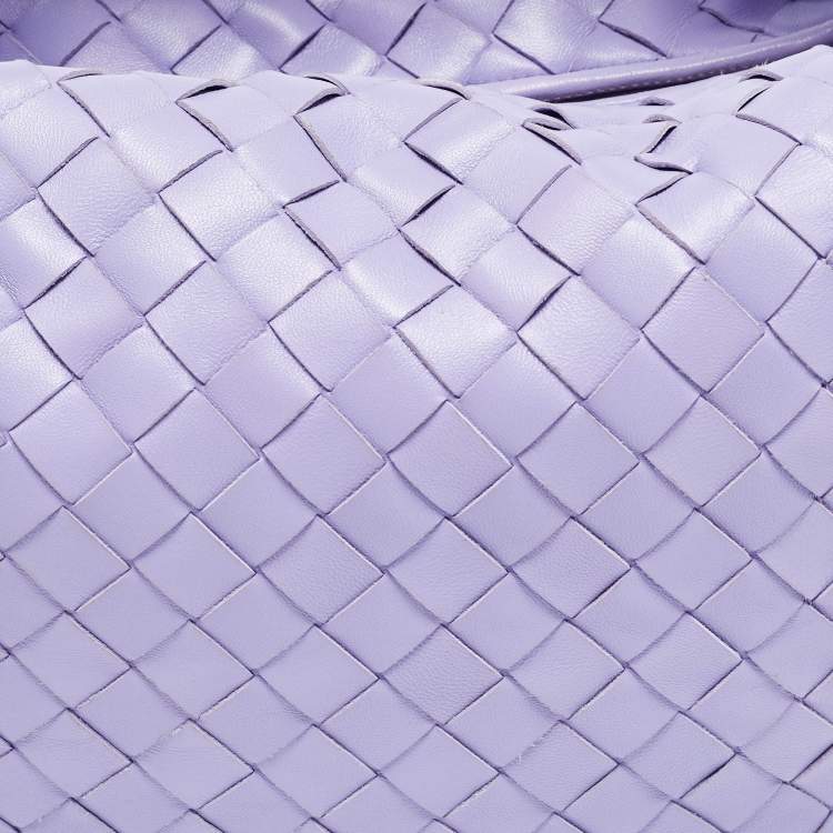 Pre Owned Bottega Veneta Lilac Intrecciato Leather Teen Jodie Hobo