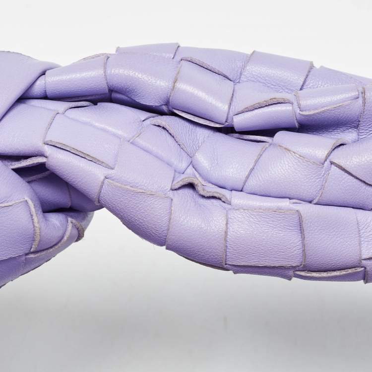 Pre Owned Bottega Veneta Lilac Intrecciato Leather Teen Jodie Hobo
