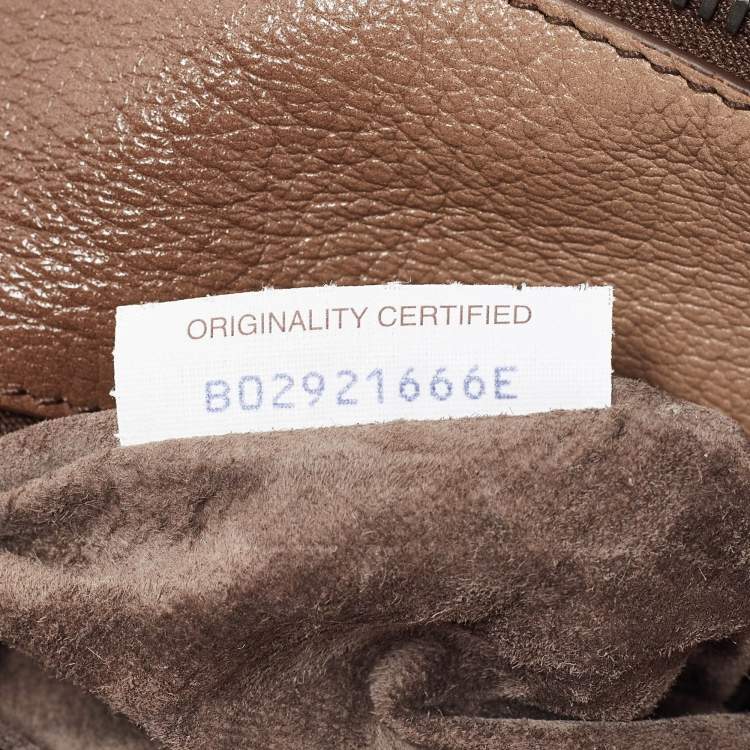 Pre Owned Bottega Veneta Brown Ombre Leather Brera Bowler Bag