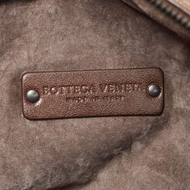 Pre Owned Bottega Veneta Brown Ombre Leather Brera Bowler Bag