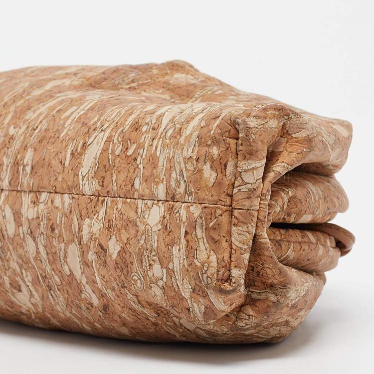 Pre Owned Bottega Veneta Beige Cork Mini The Pouch Bag
