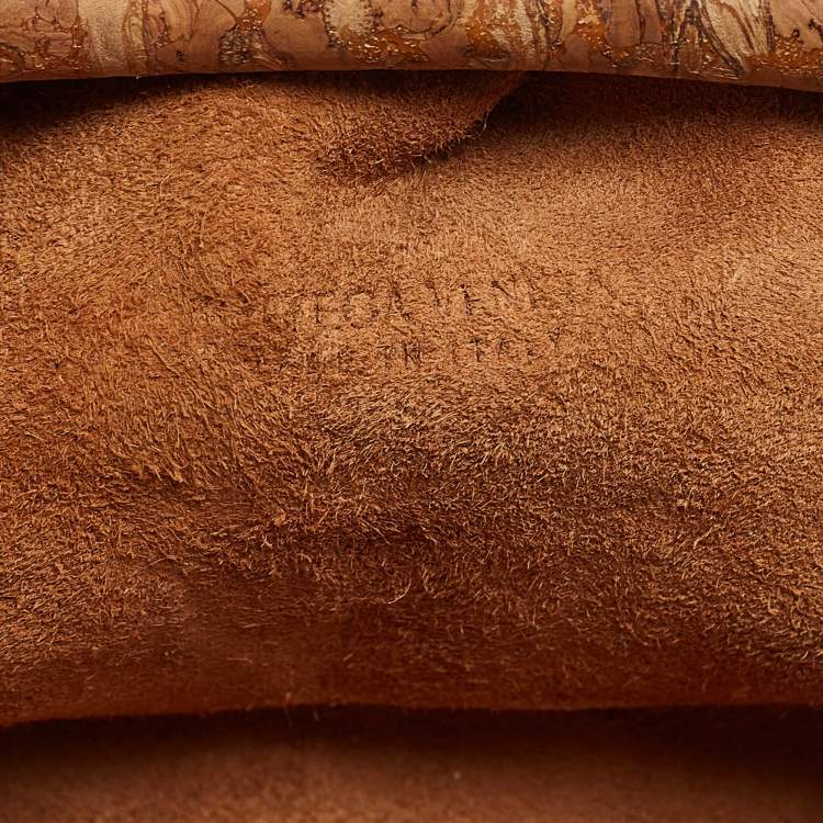 Pre Owned Bottega Veneta Beige Cork Mini The Pouch Bag