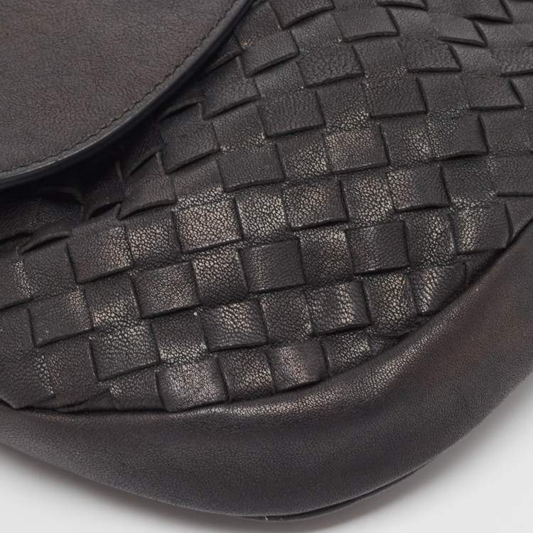 مملوكة مسبقًا Bottega Veneta Black Intrecciato Leather Belt Bag