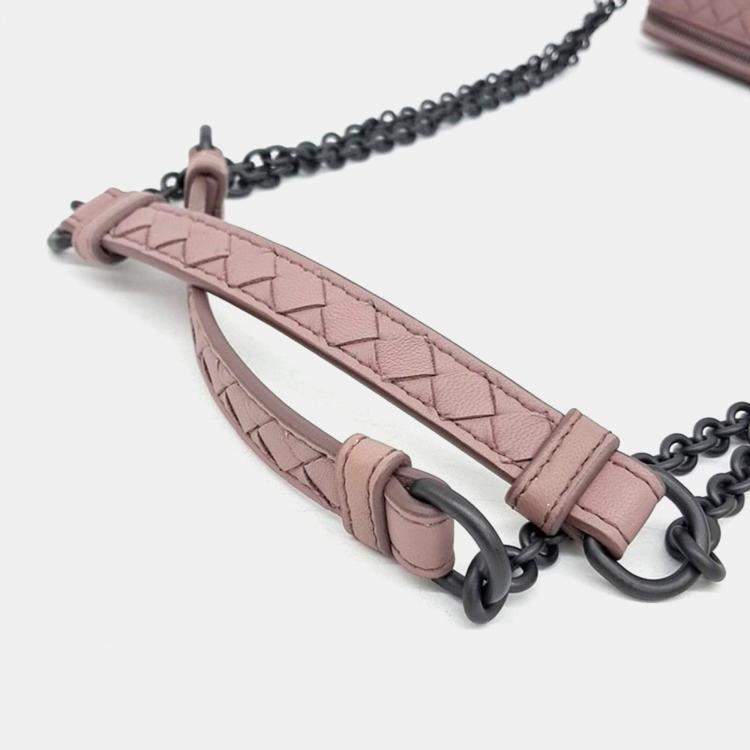 Pre Owned Bottega Veneta Mesh Chain Shoulder Bag