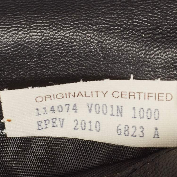 Pre Owned Bottega Veneta Black Intrecciato Leather French Flap Wallet