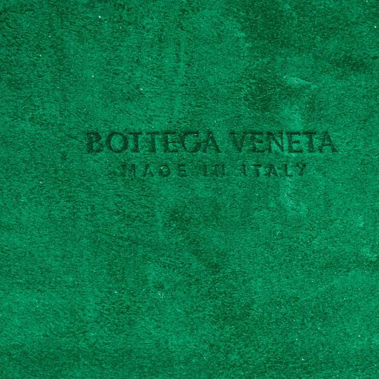Pre Owned Bottega Veneta Green Intrecciato Leather Medium Arco Tote