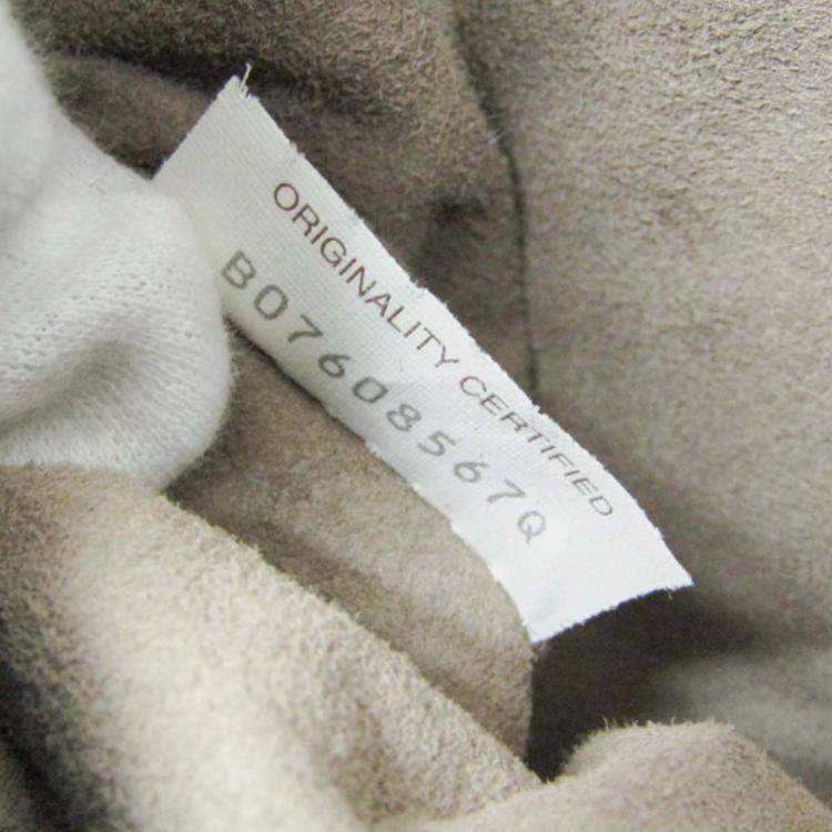 Pre Owned Bottega Veneta Dark green Intrecciato Leather Chain Tote Bag