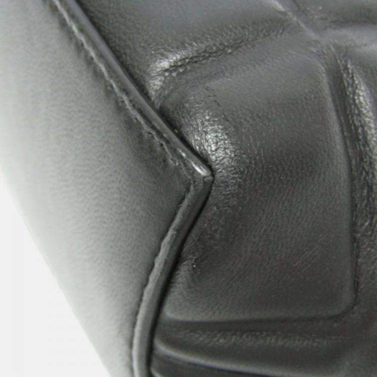 Pre Owned Bottega Veneta Black Padded Nappa Mini Half Moon Top Handle Bag 