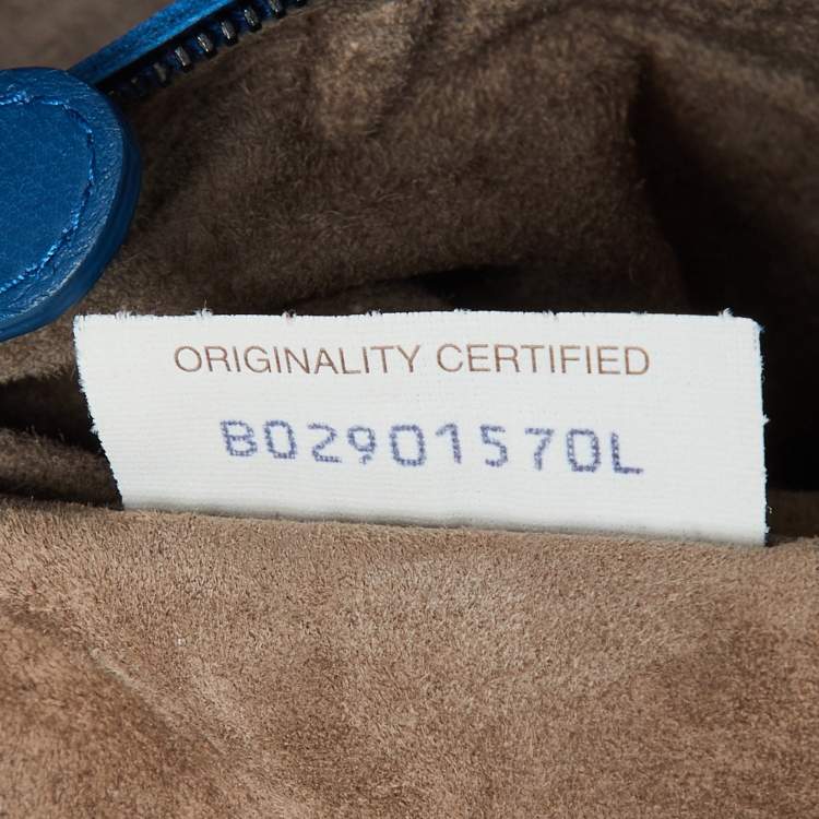 Pre Owned Bottega Veneta Blue/Black Intrecciato Leather Tote