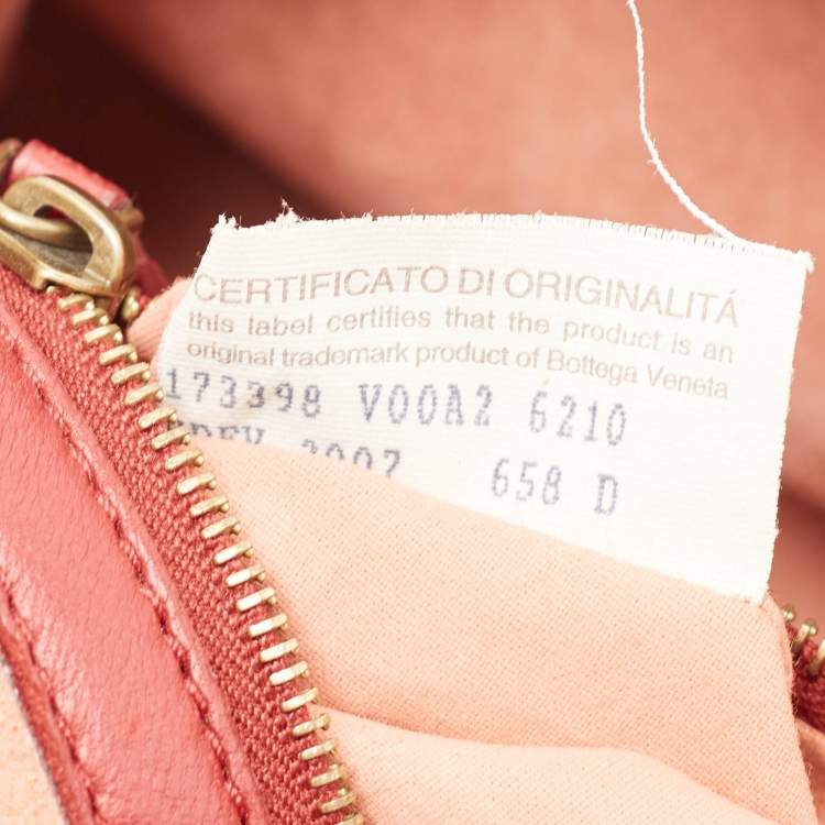 Pre Owned Bottega Veneta Red Intrecciato Leather Montaigne Satchel