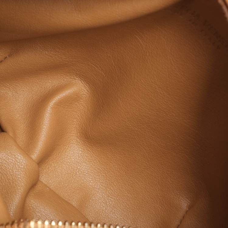 Pre Owned Bottega Veneta Beige Intrecciato Leather Mini BV Jodie Bag