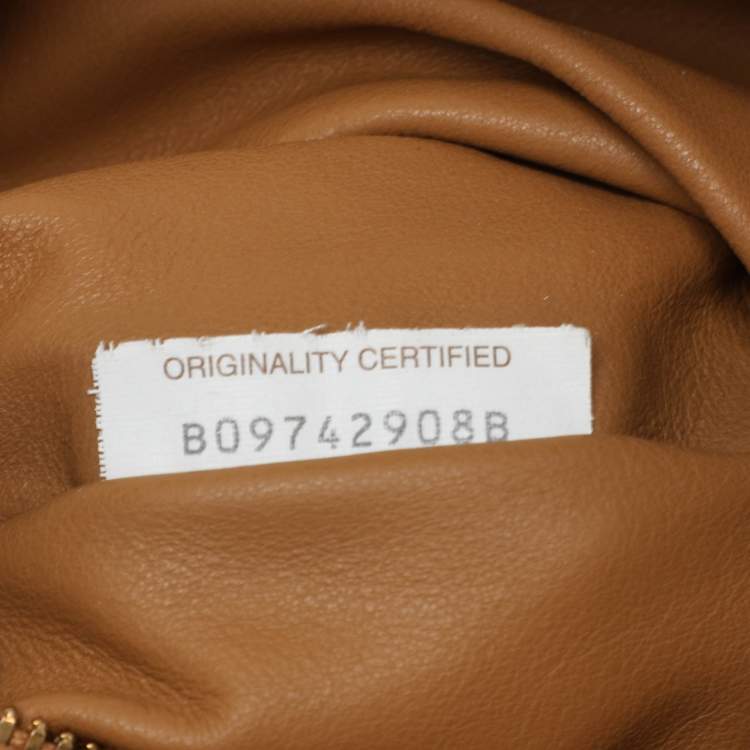 Pre Owned Bottega Veneta Beige Intrecciato Leather Mini BV Jodie Bag