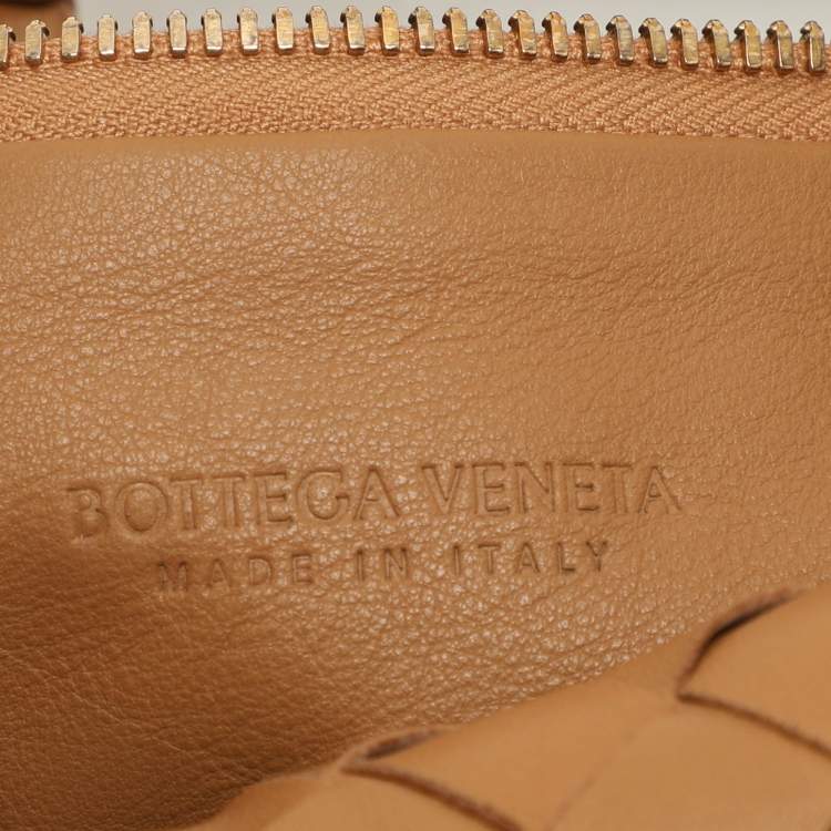 Pre Owned Bottega Veneta Beige Intrecciato Leather Mini BV Jodie Bag