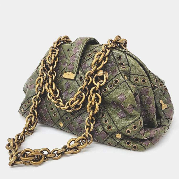 Pre Owned Bottega Veneta Chain Tote Bag