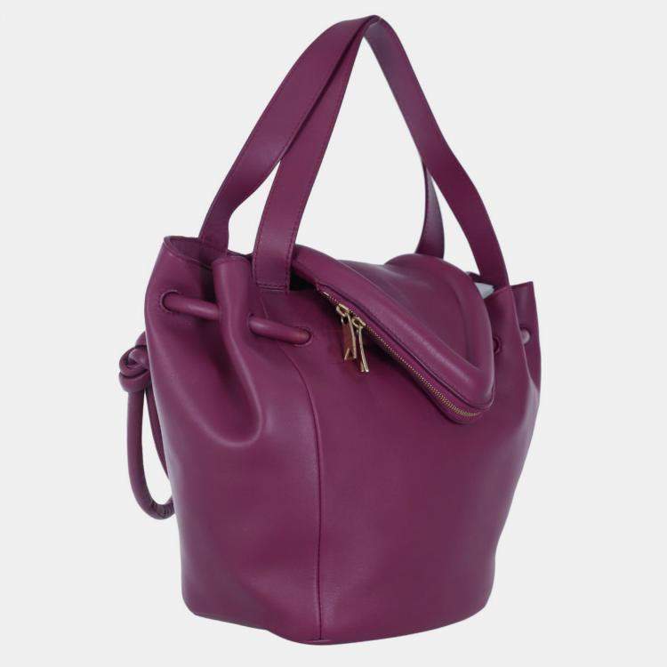 Pre Owned Bottega Veneta Leather Beak Bag