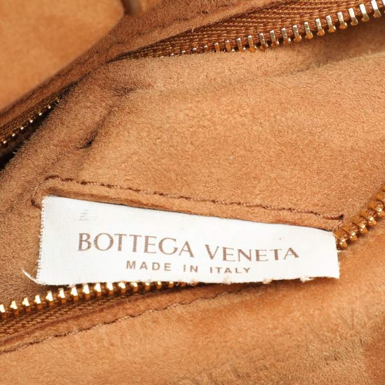 Pre Owned Bottega Veneta Beige Leather Mini Arco Top Handle Bag