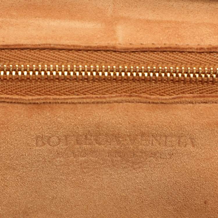 Pre Owned Bottega Veneta Beige Leather Mini Arco Top Handle Bag