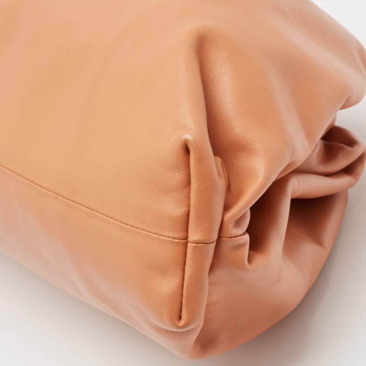 Pre Owned Bottega Veneta Brown Leather The Pouch Clutch