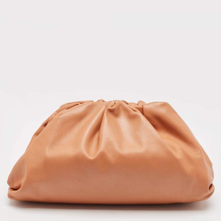 Pre Owned Bottega Veneta Brown Leather The Pouch Clutch