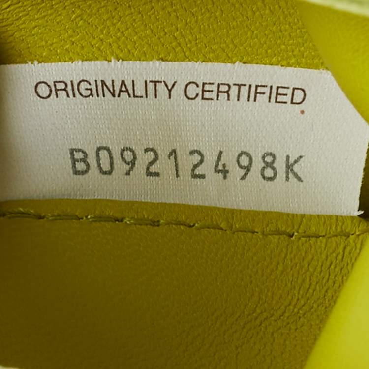 Pre Owned Bottega Veneta Neon Green Leather Intrecciato Cassette Belt Bag