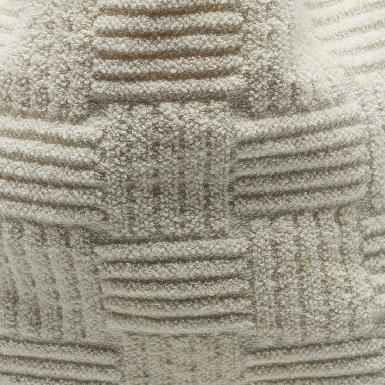 Pre Owned Bottega Veneta Off White Terrycloth Tote