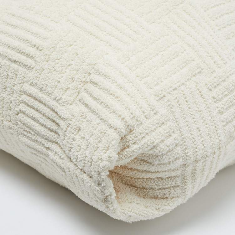 Pre Owned Bottega Veneta Off White Terrycloth Tote