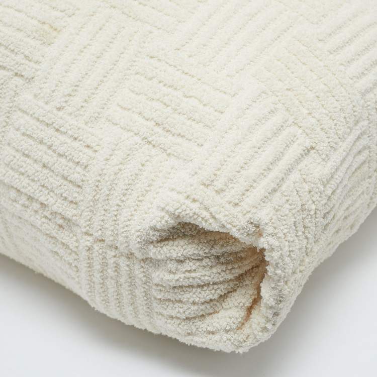 Pre Owned Bottega Veneta Off White Terrycloth Tote