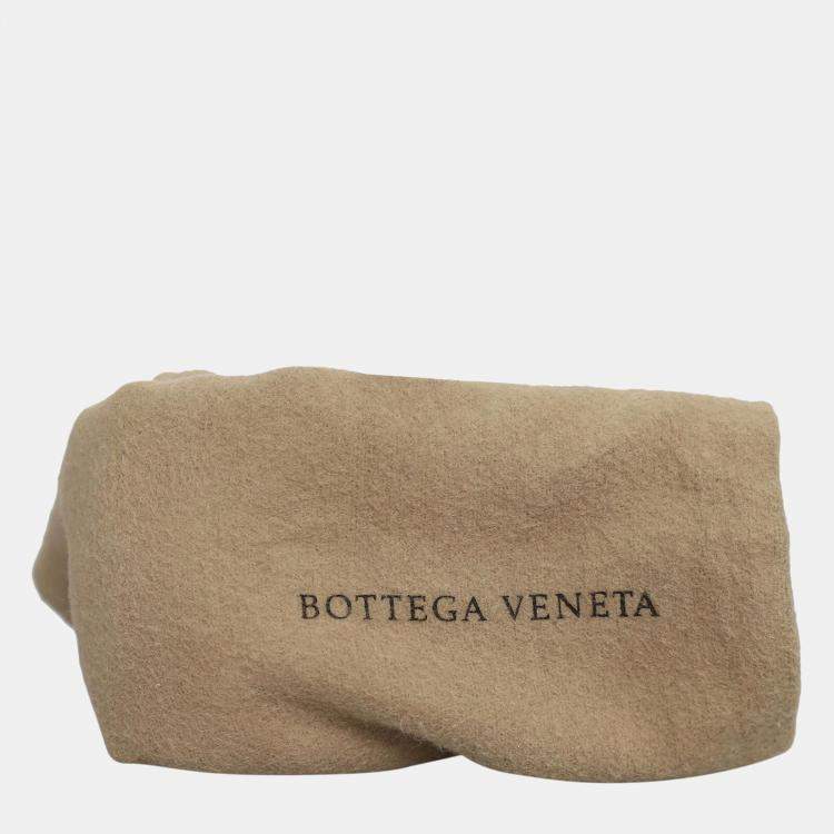 Pre Owned Bottega Veneta Fabric & Leather Intrecciato Knot Clutch Bag