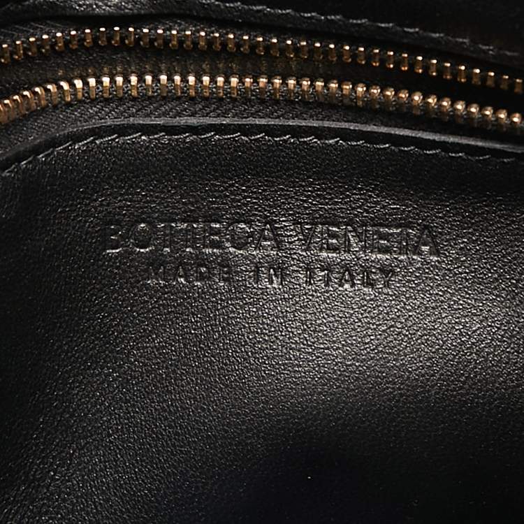 Pre Owned Bottega Veneta Black Intrecciato Leather North South Cassette Tote