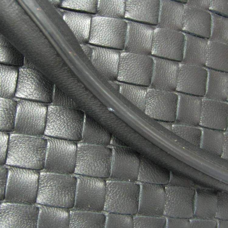 Pre Owned Bottega Veneta Black Intrecciato Leather Handbag