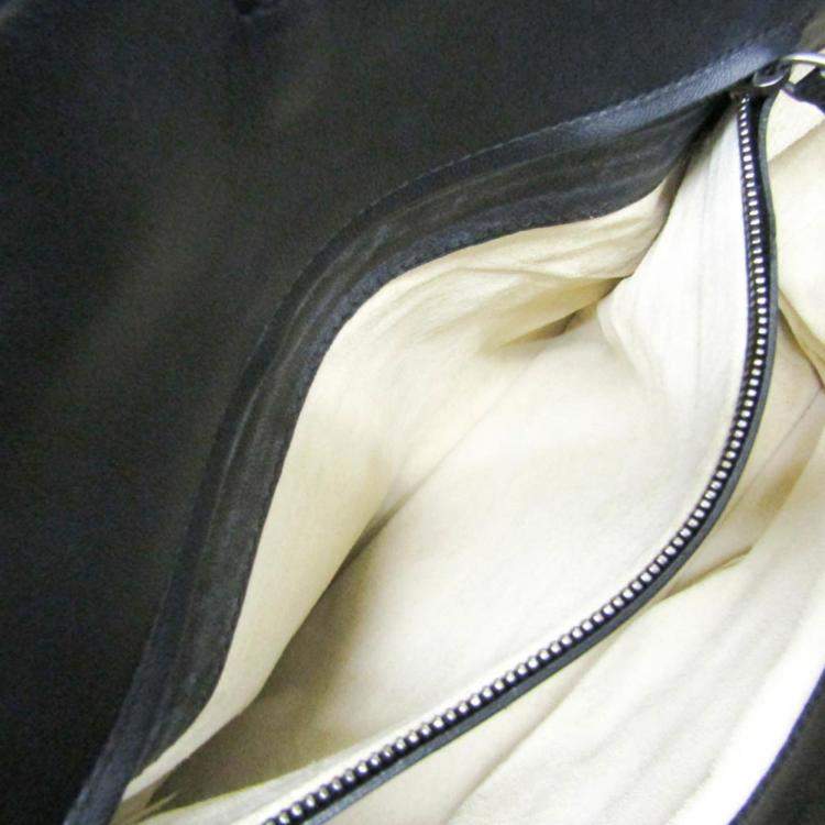 Pre Owned Bottega Veneta Black Intrecciato Leather Handbag