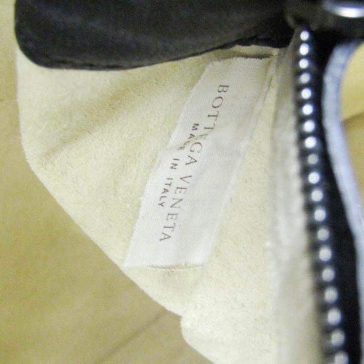 Pre Owned Bottega Veneta Black Intrecciato Leather Handbag