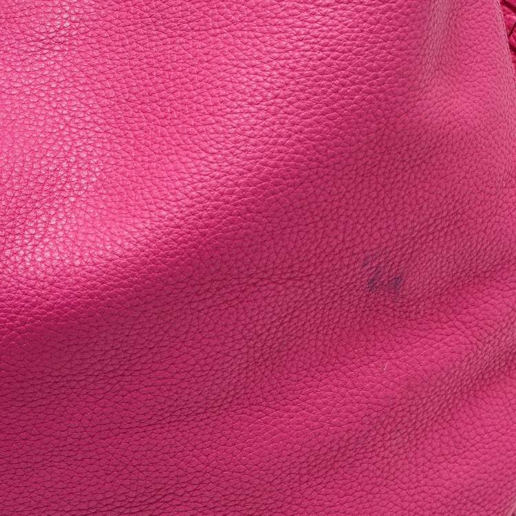 Pre Owned Bottega Veneta Pink Intrecciato Leather Cervo Hobo