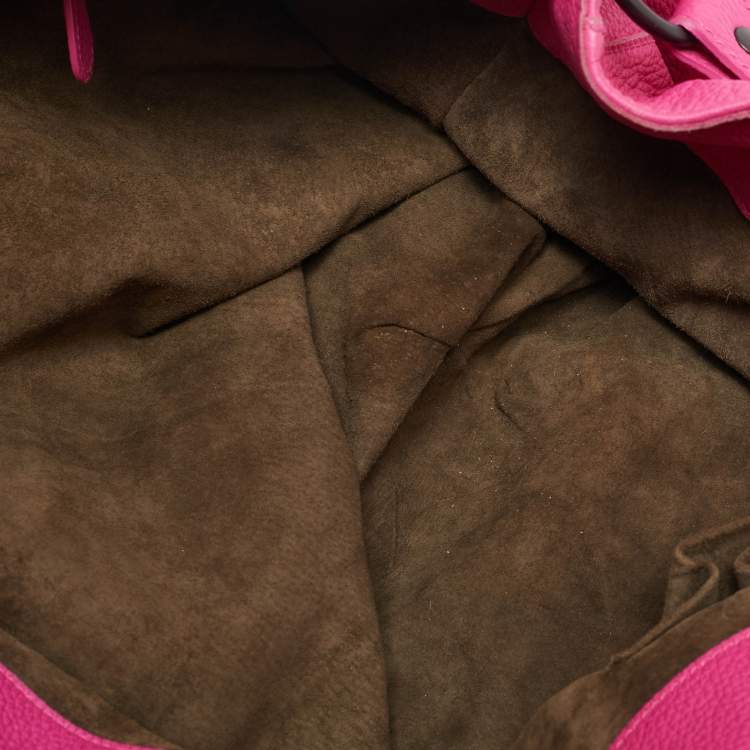 Pre Owned Bottega Veneta Pink Intrecciato Leather Cervo Hobo