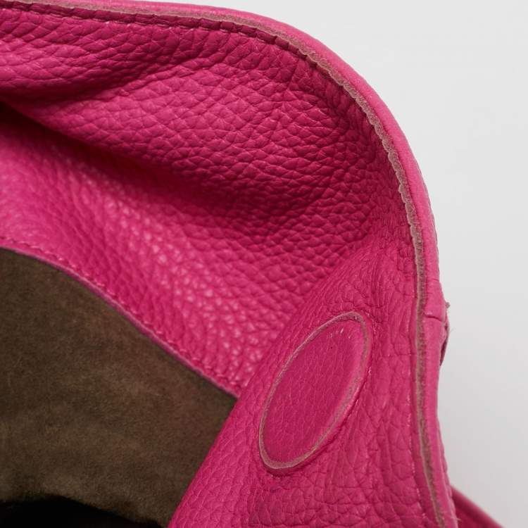 Pre Owned Bottega Veneta Pink Intrecciato Leather Cervo Hobo