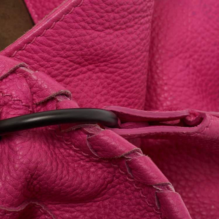 Pre Owned Bottega Veneta Pink Intrecciato Leather Cervo Hobo