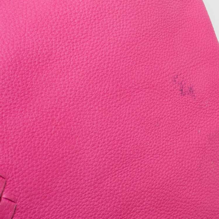 Pre Owned Bottega Veneta Pink Intrecciato Leather Cervo Hobo