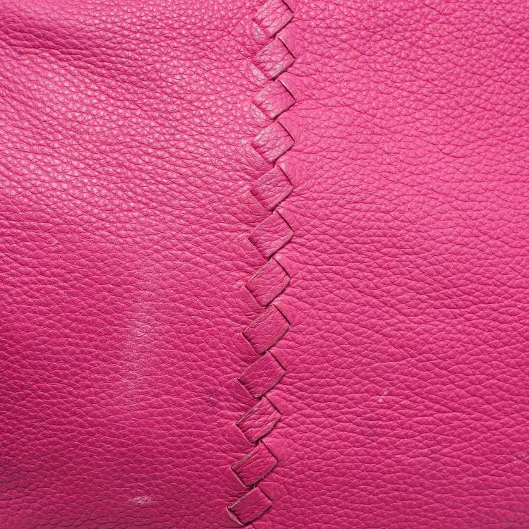 Pre Owned Bottega Veneta Pink Intrecciato Leather Cervo Hobo