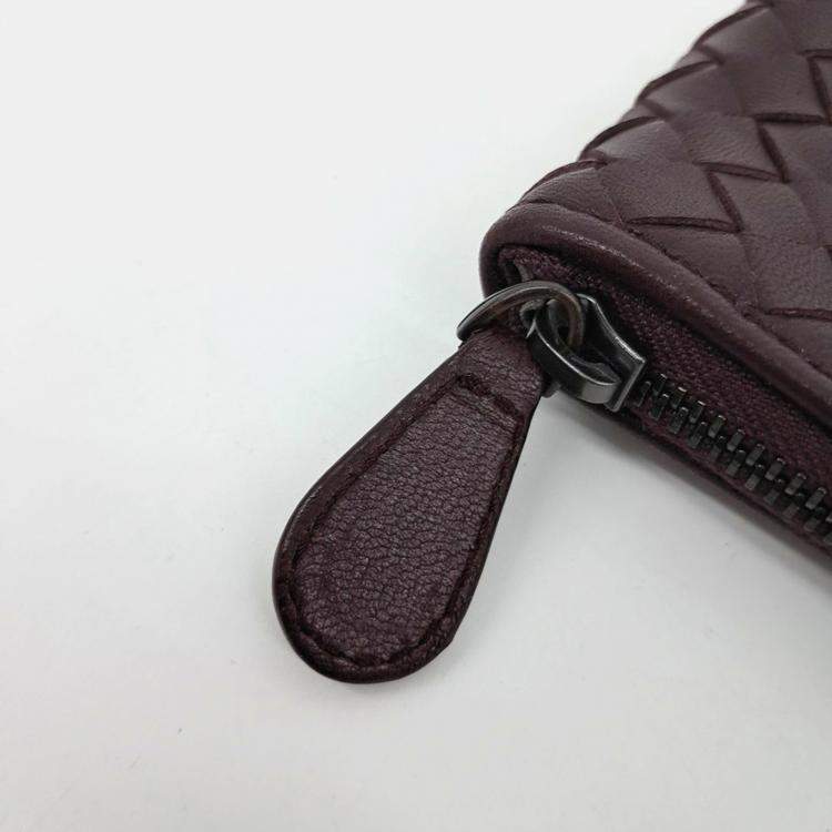 Pre Owned Bottega Veneta Intrecciato Leather Pouch