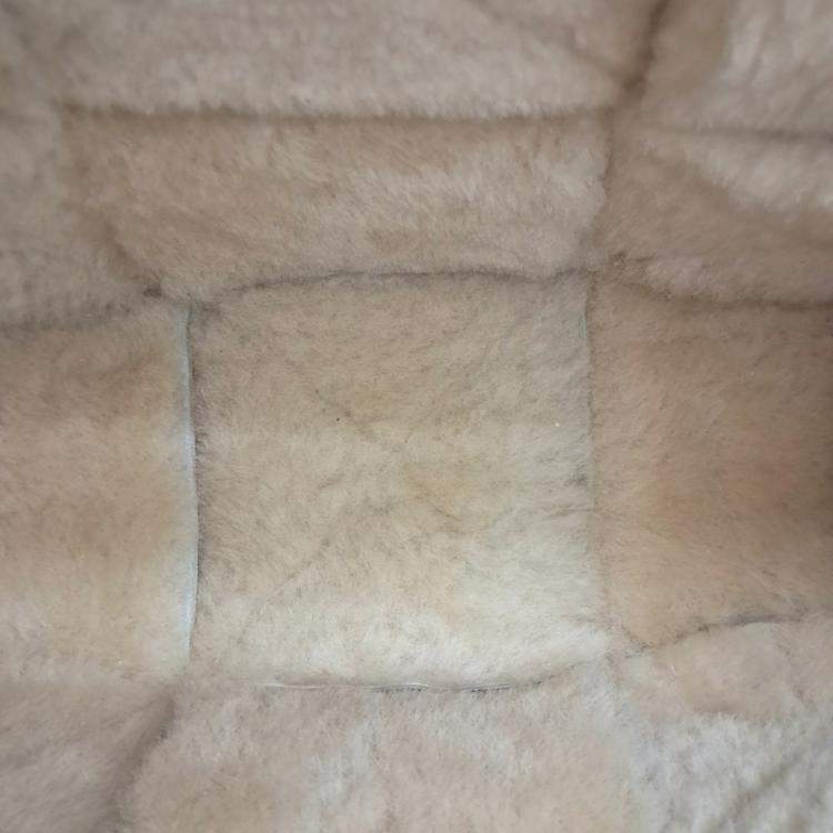 Pre Owned Bottega Veneta Beige Suede Arco Tote Bag