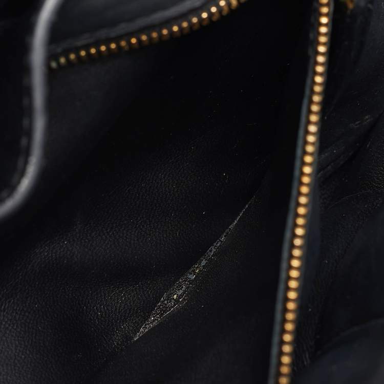 Pre Owned Bottega Veneta Black Intreccio Padded Leather Classic Cassette Shoulder Bag