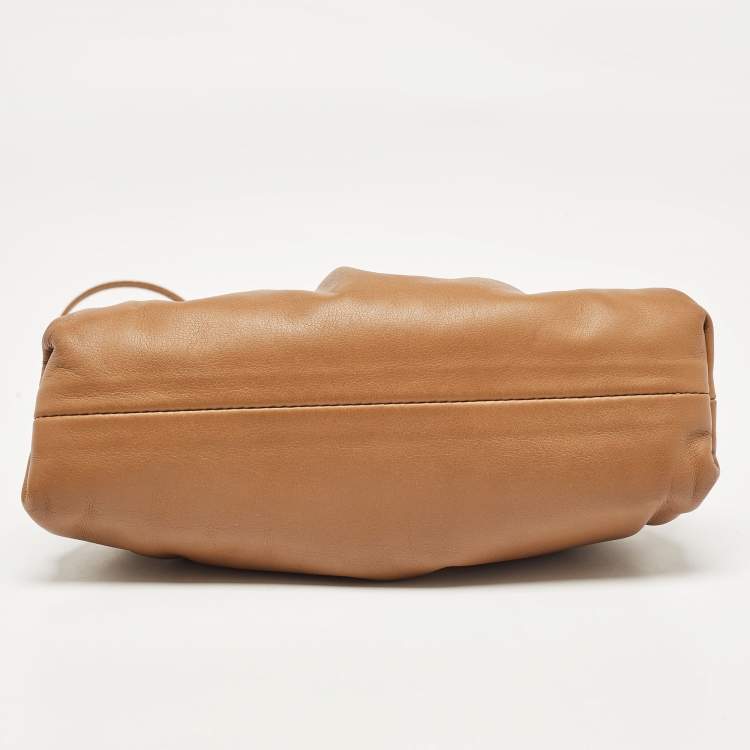 Pre Owned Bottega Veneta Brown Leather Mini The Pouch Clutch Bag
