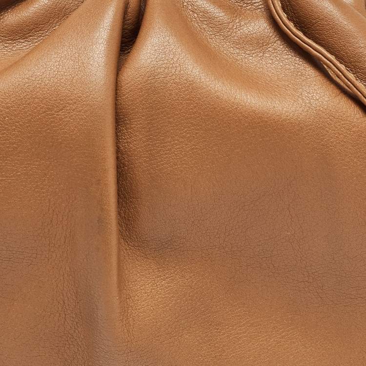 Pre Owned Bottega Veneta Brown Leather Mini The Pouch Clutch Bag