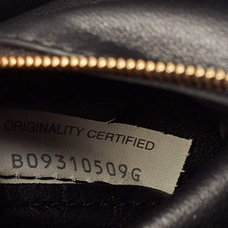 Pre Owned Bottega Veneta Black Padded Leather Cassette Chain Bag