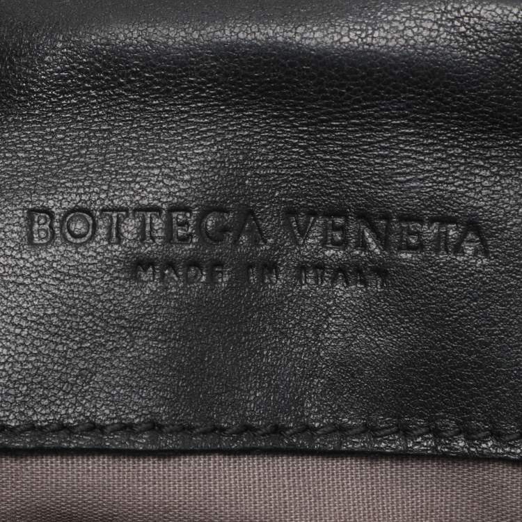 مملوكة مسبقًا Bottega Veneta Black Intrecciato Leather Shoulder Bag